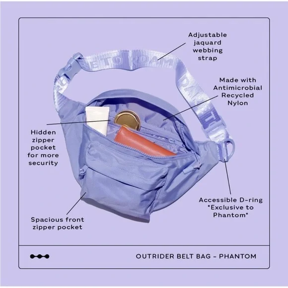 Dare to Roam Outrider Belt Bag
NEW Phantom Purple Ciara DTR
Fanny Pack NWOT - Picture 2 of 7